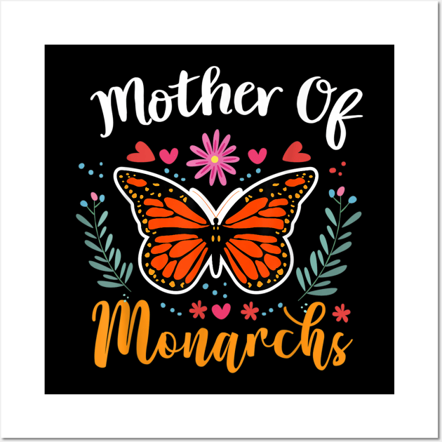 Mother of Monarchs, Mothers Day Monarch Butterfly Gift Wall Art by Kingostore